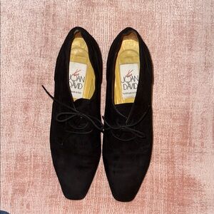 Joan & David Black Suede Women’s Oxfords